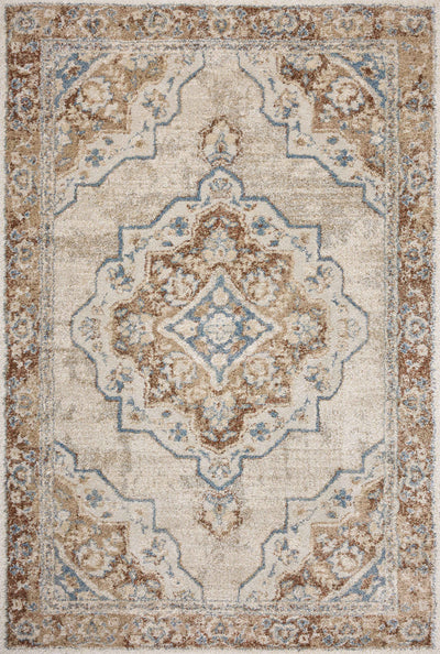 Designed in warm natural and vibrant multi-toned hues, the Tamryn TAM-04 Natural / Multi Area Rug is a power-loomed 100% polypropylene area rug that stands out