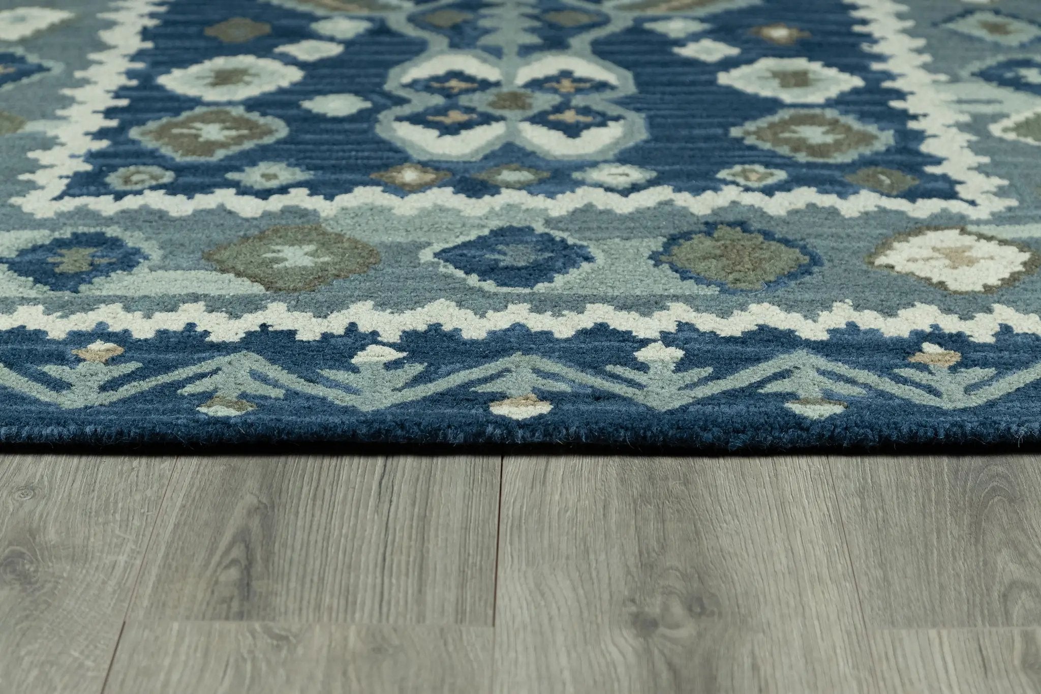 Tangier TAN-1 Blue Area Rug by Momeni