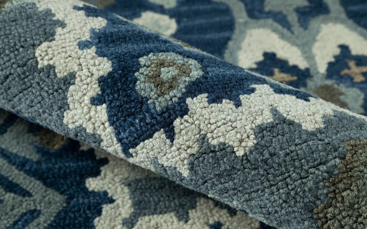 Tangier TAN-1 Blue Area Rug by Momeni