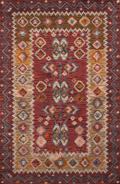 Momeni Tangier TAN-1 Red Hand Tufted Area Rug