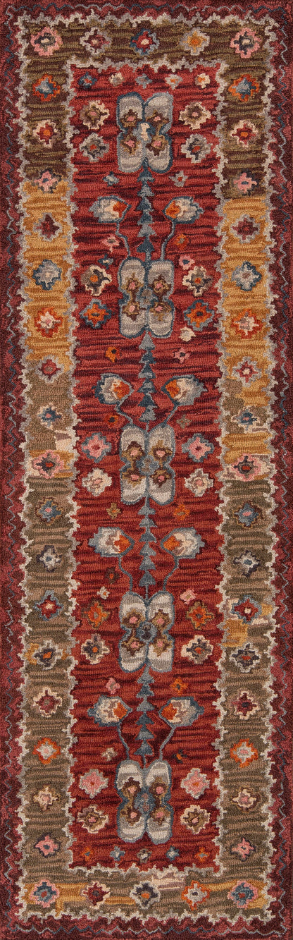 Momeni Tangier TAN-1 Red Hand Tufted Area Rug