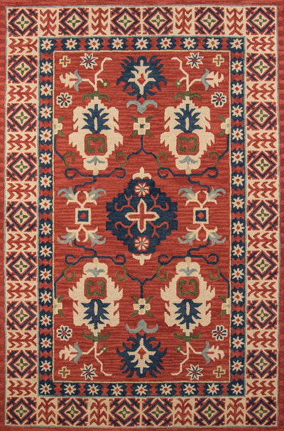 Momeni Tangier TAN-3 Red Hand Tufted Area Rug