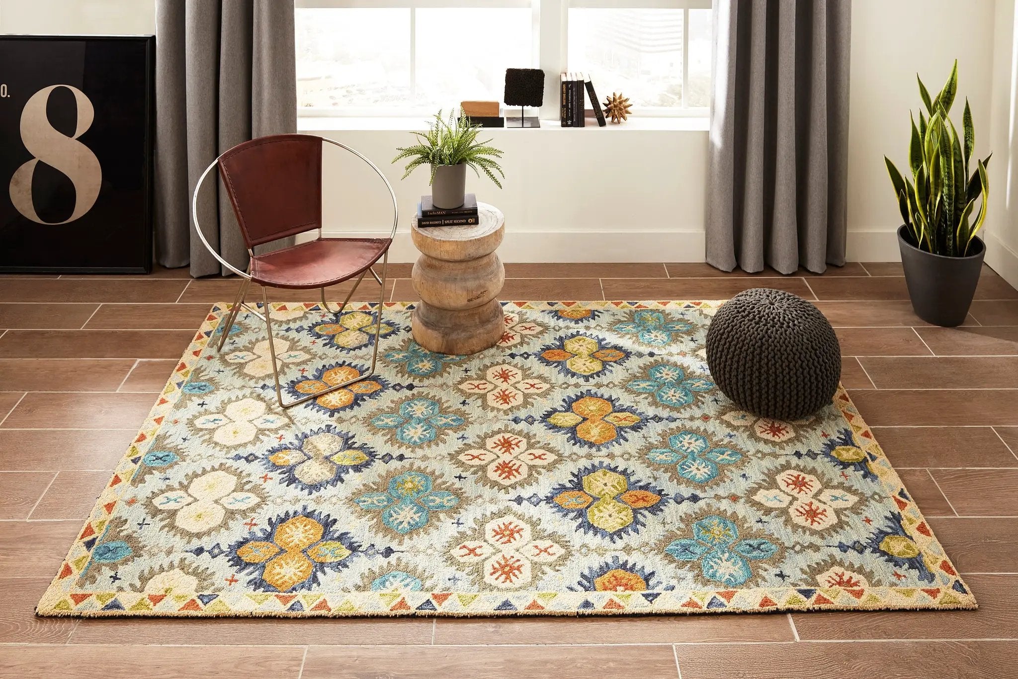 Tangier TAN-17 Blue Area Rug by Momeni