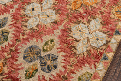 Momeni Tangier TAN17 Red Hand Tufted Area Rug