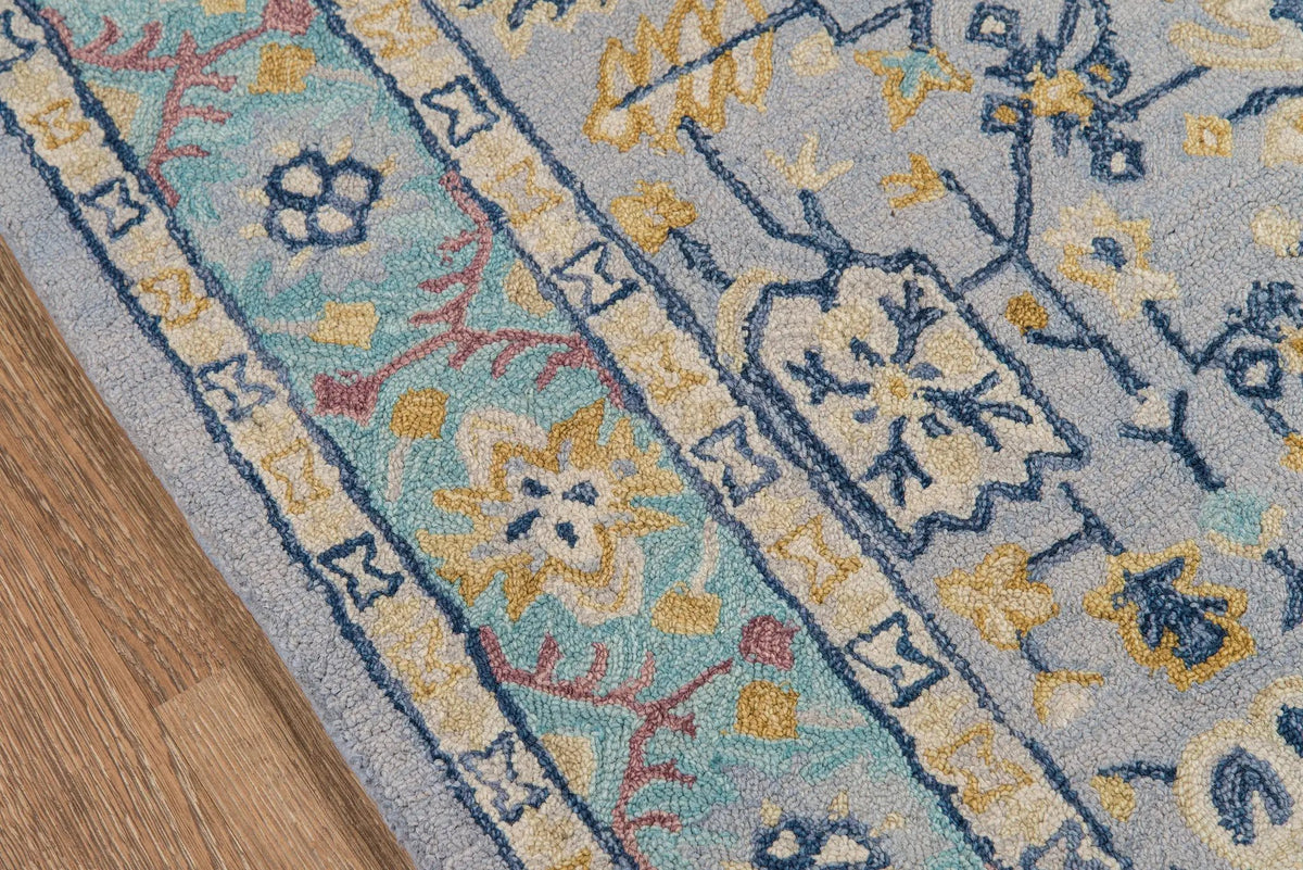 Tangier TAN-30 Blue Area Rug by Momeni