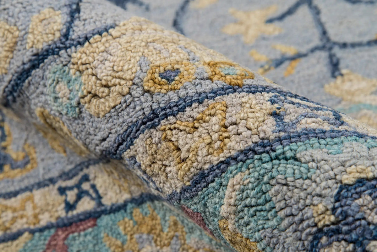 Tangier TAN-30 Blue Area Rug by Momeni