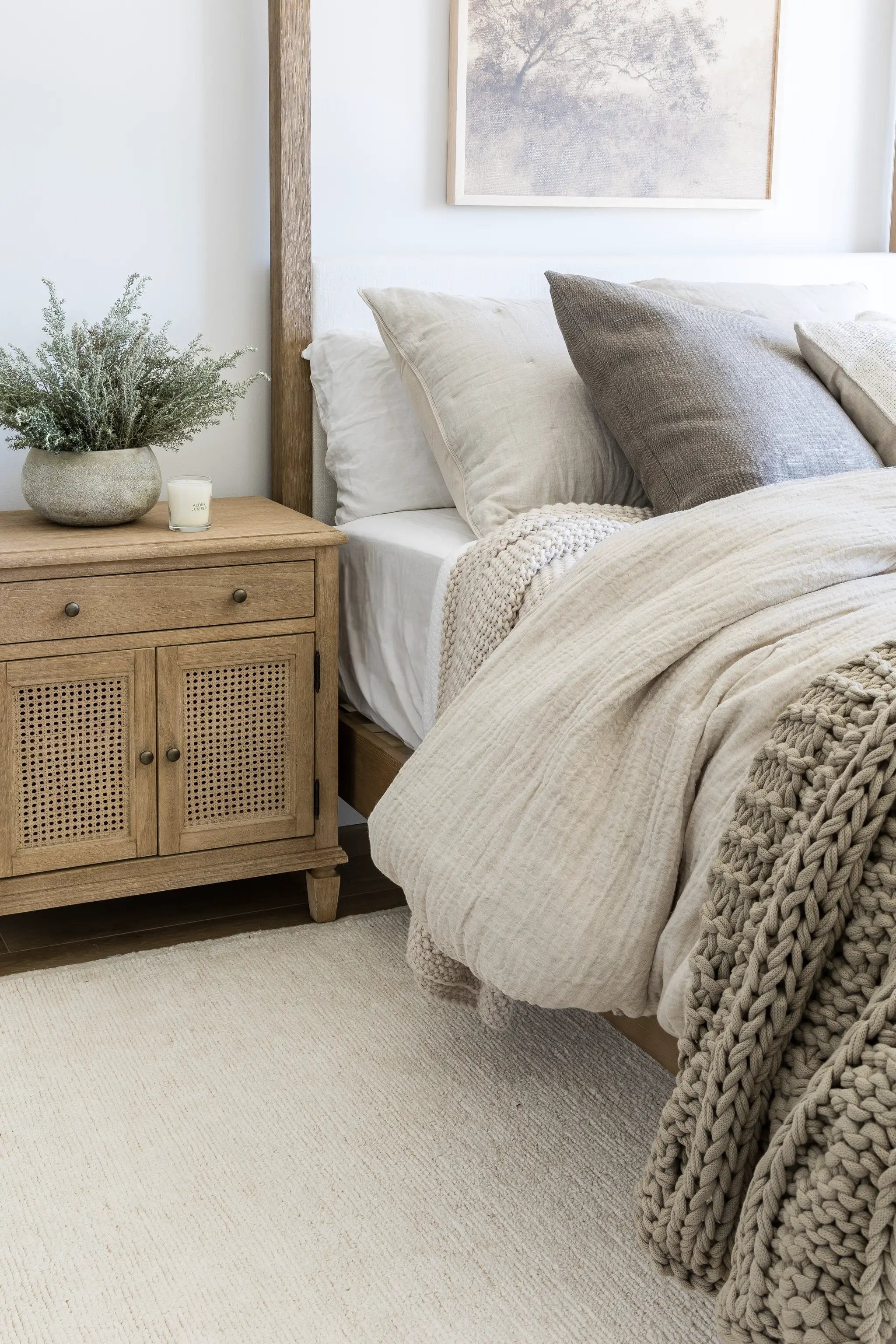 Tavira TAV-1 (Solid) Ivory Area Rug by Pure Salt by Momeni