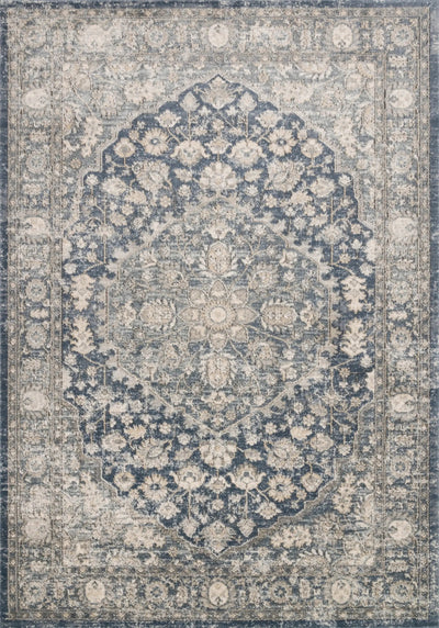 Teagan TEA-01 Denim / Mist Area Rug by Loloi