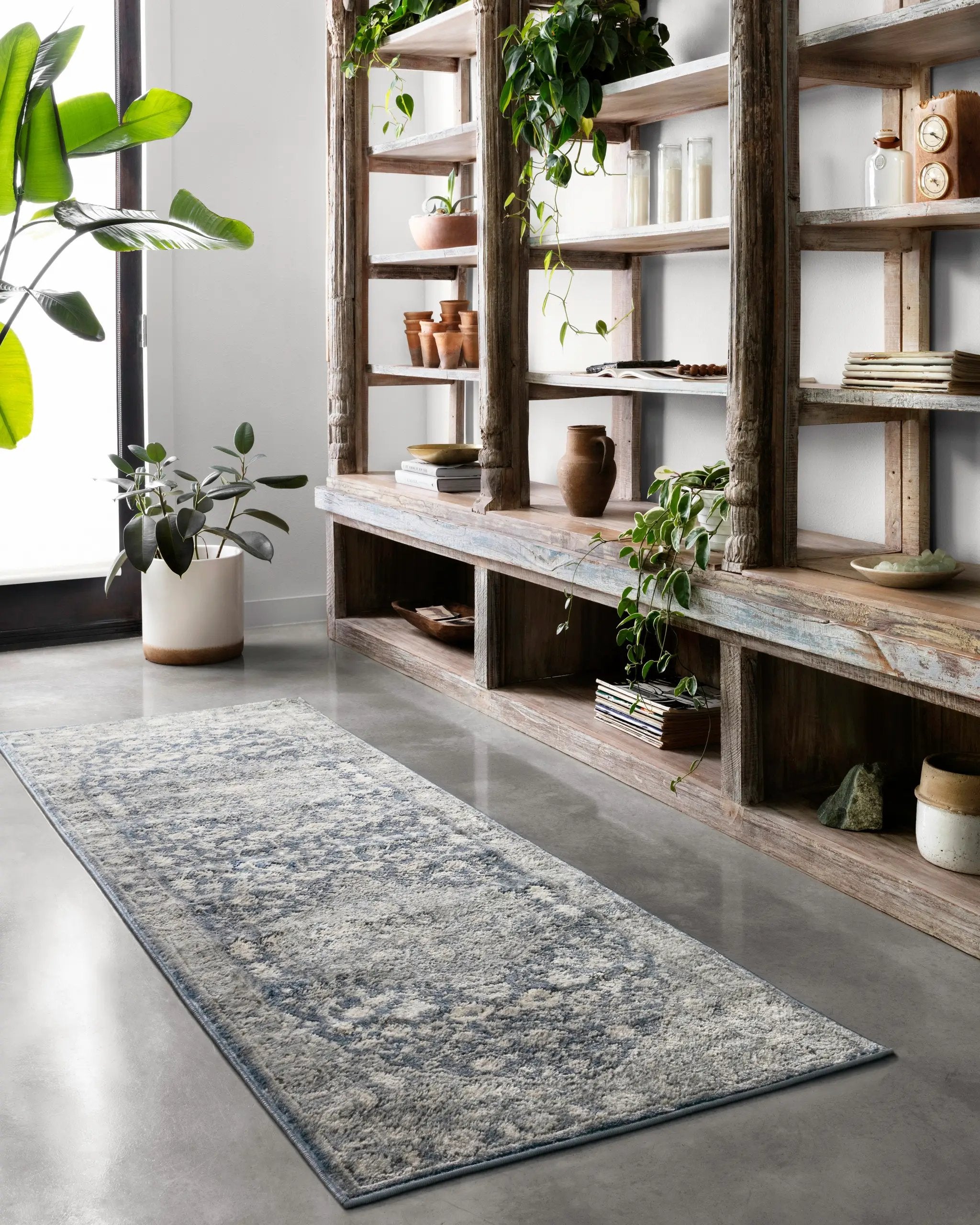 Teagan TEA-01 Denim / Mist Area Rug by Loloi