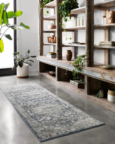 Teagan TEA-01 Denim / Mist Area Rug by Loloi