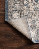 The Teagan TEA-01 Denim / Mist Area Rug combines casual denim and soft misty tones and contemporary patterns in a power-loomed polypropylene and polyester area rug for effortless elegance