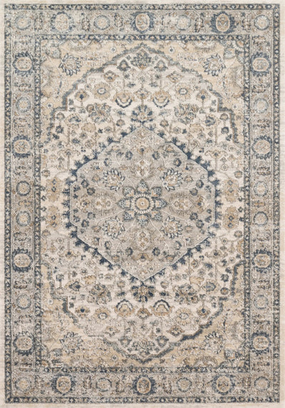 Teagan TEA-01 Natural / Lt. Grey Area Rug by Loloi
