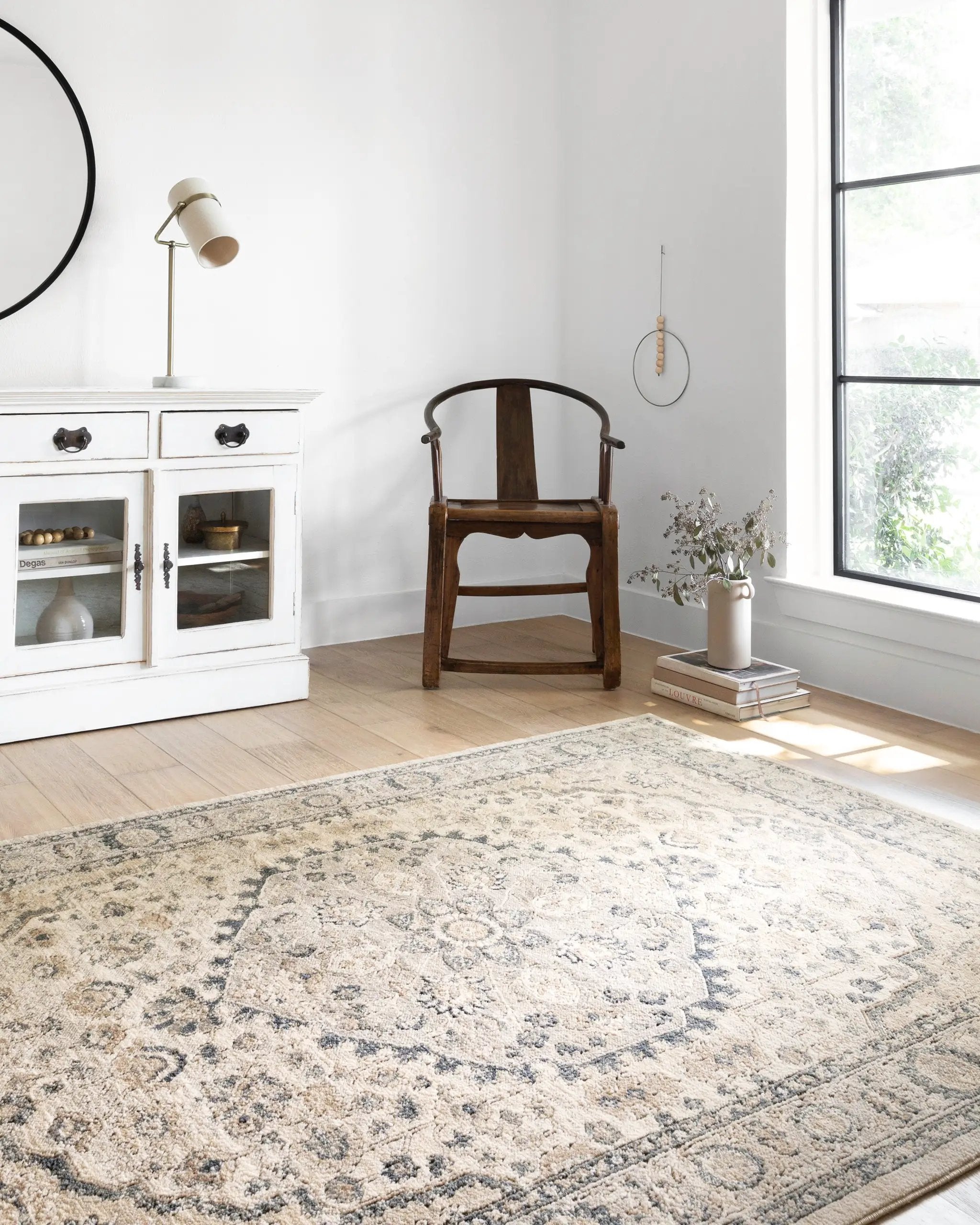 Teagan TEA-01 Natural / Lt. Grey Area Rug by Loloi