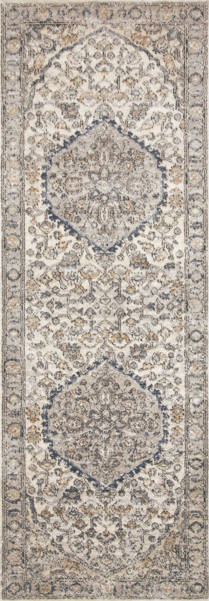 A power-loomed polypropylene and polyester area rug featuring contemporary design and warm natural and light grey tones, the Teagan TEA-01 Natural / Lt. Grey Area Rug adds character to any room