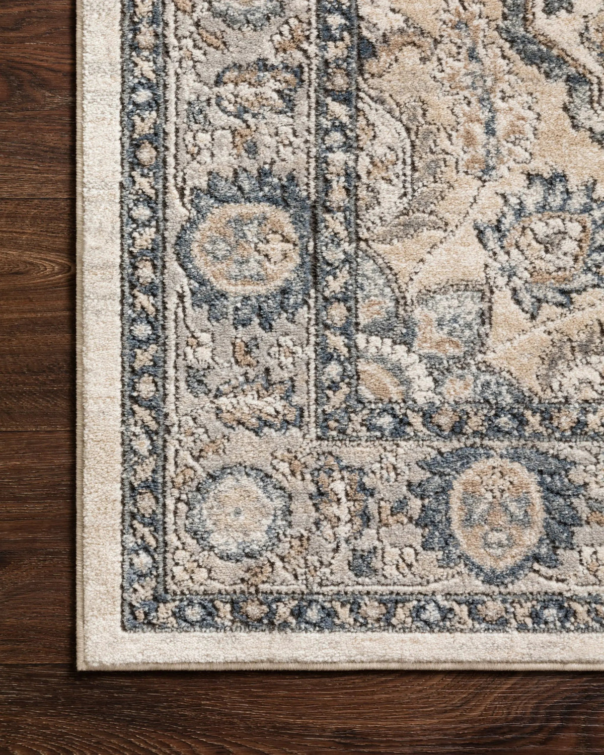 Teagan TEA-01 Natural / Lt. Grey Area Rug by Loloi