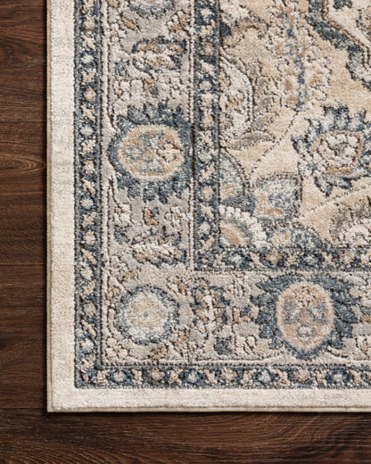 A power-loomed polypropylene and polyester area rug featuring contemporary design and warm natural and light grey tones, the Teagan TEA-01 Natural / Lt. Grey Area Rug adds character to any room