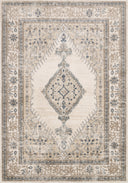 Rich in cozy oatmeal and refined ivory hues with contemporary detail, the Teagan TEA-02 Oatmeal / Ivory Area Rug is a power-loomed polypropylene and polyester area rug built for style and comfort