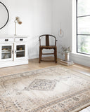 Rich in cozy oatmeal and refined ivory hues with contemporary detail, the Teagan TEA-02 Oatmeal / Ivory Area Rug is a power-loomed polypropylene and polyester area rug built for style and comfort