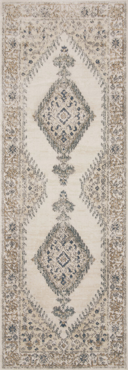 Rich in cozy oatmeal and refined ivory hues with contemporary detail, the Teagan TEA-02 Oatmeal / Ivory Area Rug is a power-loomed polypropylene and polyester area rug built for style and comfort