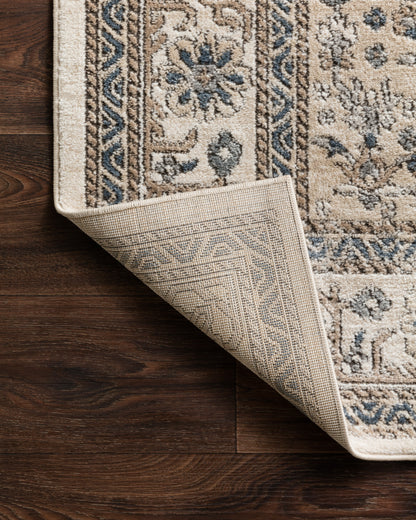 Rich in cozy oatmeal and refined ivory hues with contemporary detail, the Teagan TEA-02 Oatmeal / Ivory Area Rug is a power-loomed polypropylene and polyester area rug built for style and comfort