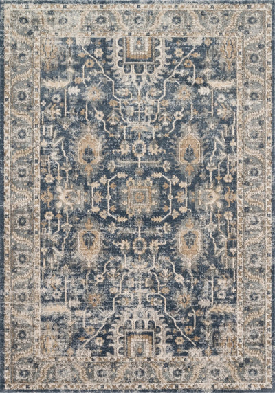 Teagan TEA-03 Denim / Pebble Area Rug by Loloi