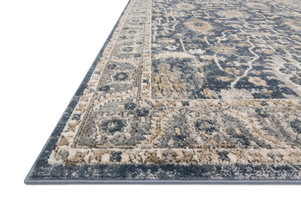 Teagan TEA-03 Denim / Pebble Area Rug by Loloi