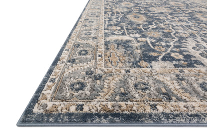 The Teagan TEA-03 Denim / Pebble Area Rug offers casual denim and subtle pebble sophistication and contemporary charm in a power-loomed polypropylene and polyester area rug