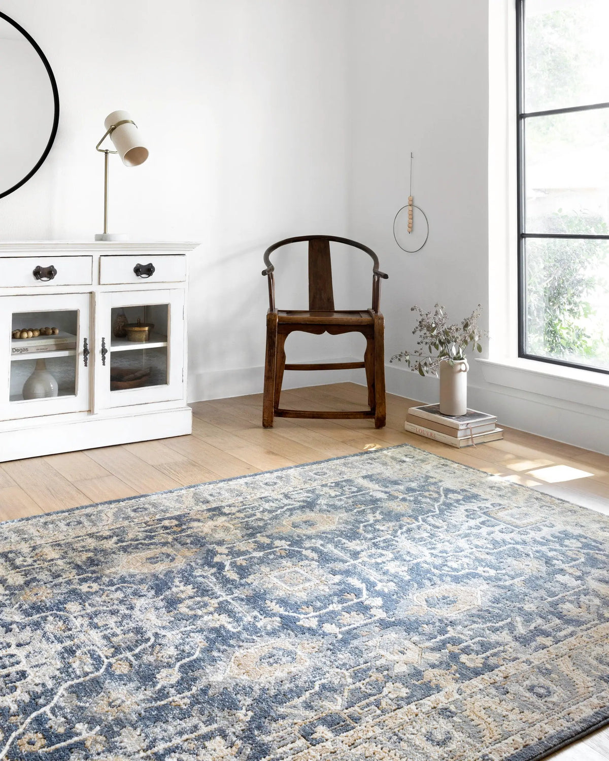 Teagan TEA-03 Denim / Pebble Area Rug by Loloi