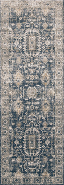 The Teagan TEA-03 Denim / Pebble Area Rug offers casual denim and subtle pebble sophistication and contemporary charm in a power-loomed polypropylene and polyester area rug