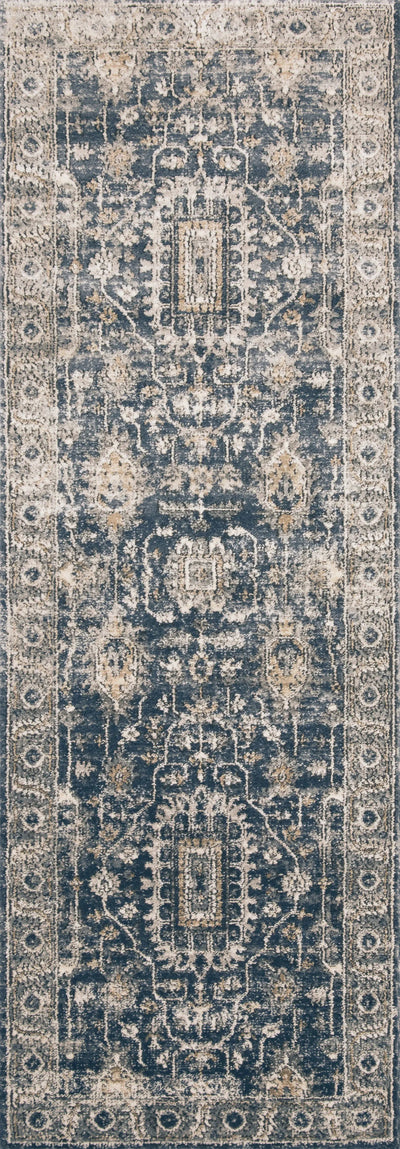 Teagan TEA-03 Denim / Pebble Area Rug by Loloi