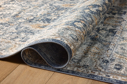 The Teagan TEA-03 Denim / Pebble Area Rug offers casual denim and subtle pebble sophistication and contemporary charm in a power-loomed polypropylene and polyester area rug