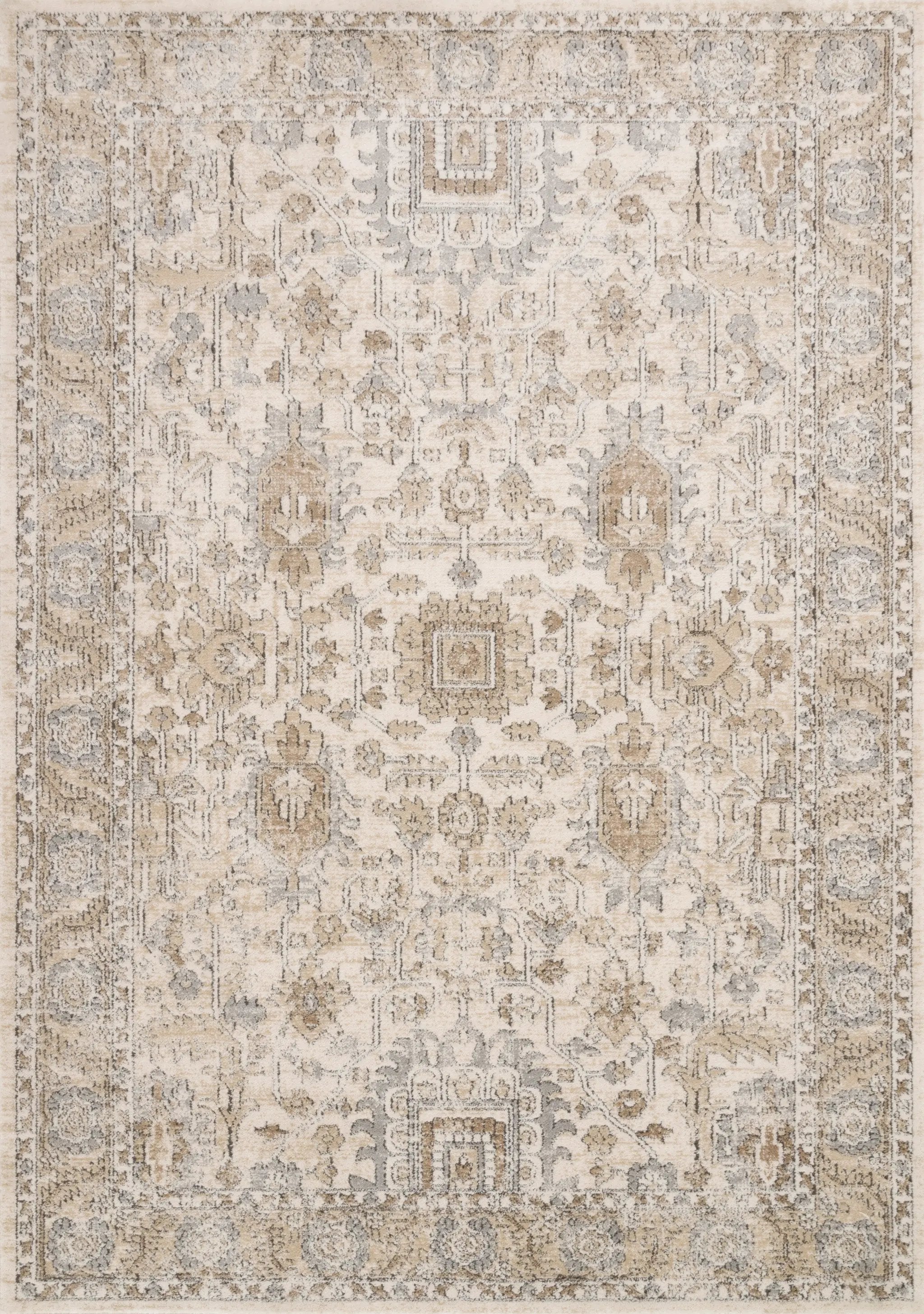 Teagan TEA-03 Ivory / Sand Area Rug by Loloi