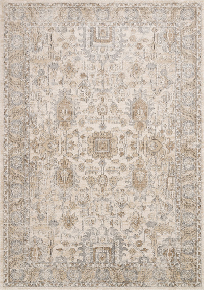 Expertly crafted as a power-loomed polypropylene and polyester area rug with contemporary artistry, the Teagan TEA-03 Ivory / Sand Area Rug captures refined ivory and sandy tones beautifully
