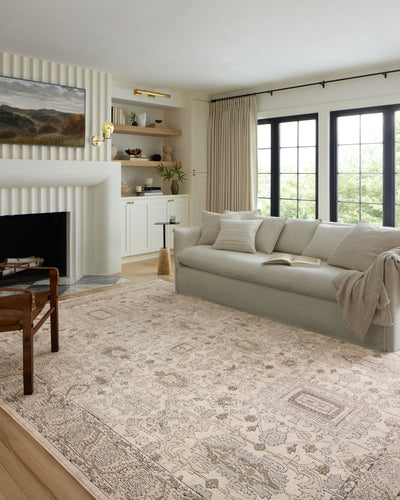 Expertly crafted as a power-loomed polypropylene and polyester area rug with contemporary artistry, the Teagan TEA-03 Ivory / Sand Area Rug captures refined ivory and sandy tones beautifully