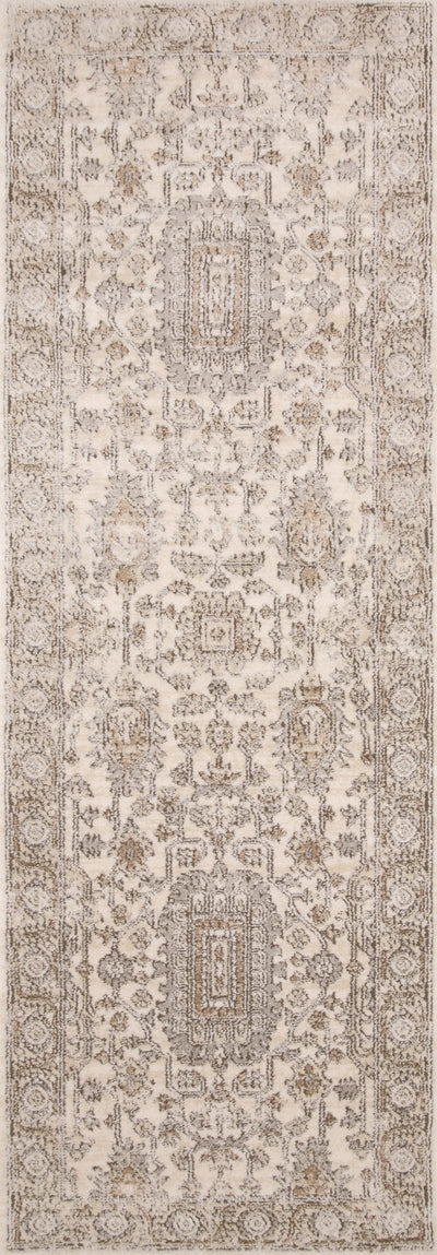Expertly crafted as a power-loomed polypropylene and polyester area rug with contemporary artistry, the Teagan TEA-03 Ivory / Sand Area Rug captures refined ivory and sandy tones beautifully