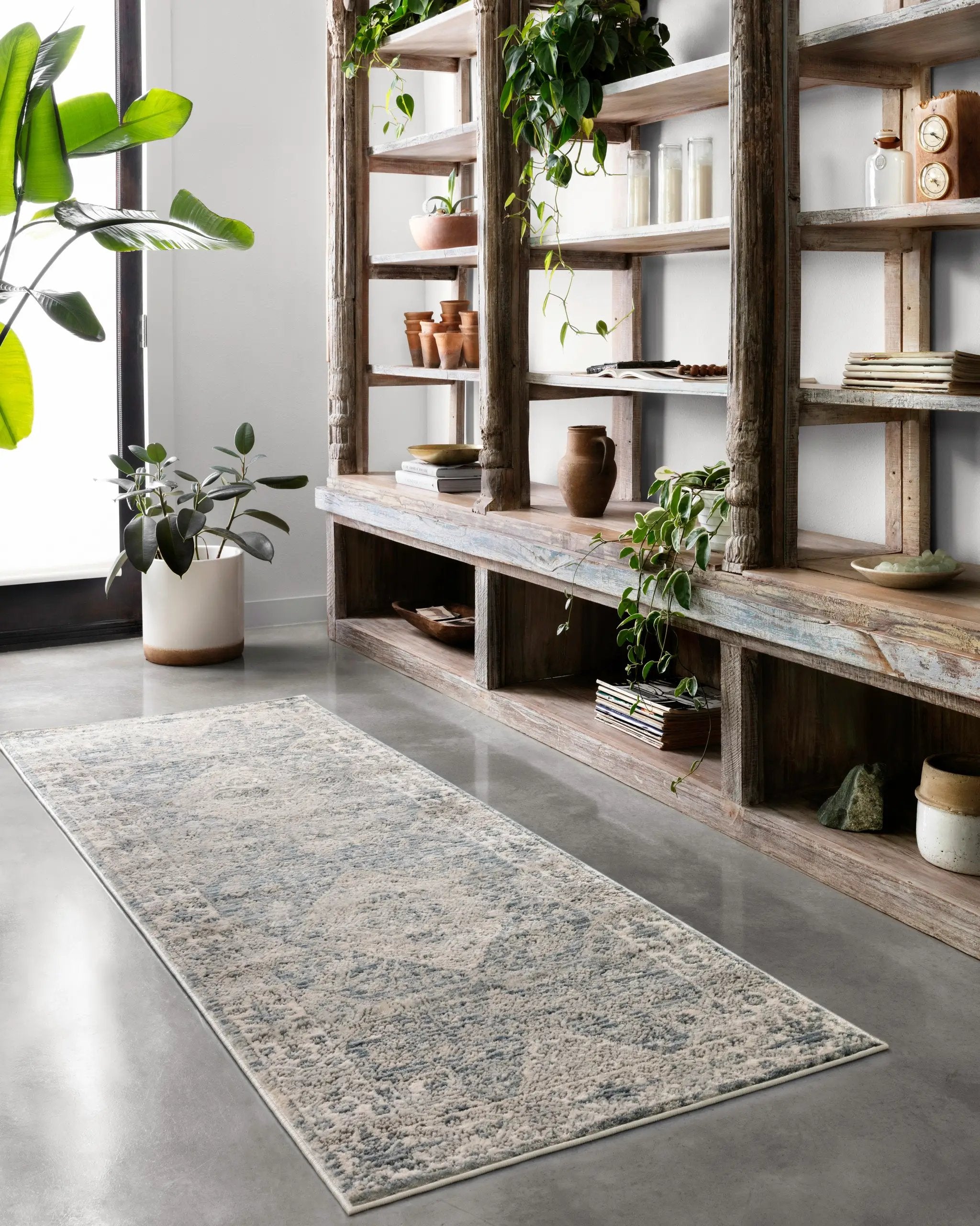 Teagan TEA-04 Sky / Natural Area Rug by Loloi