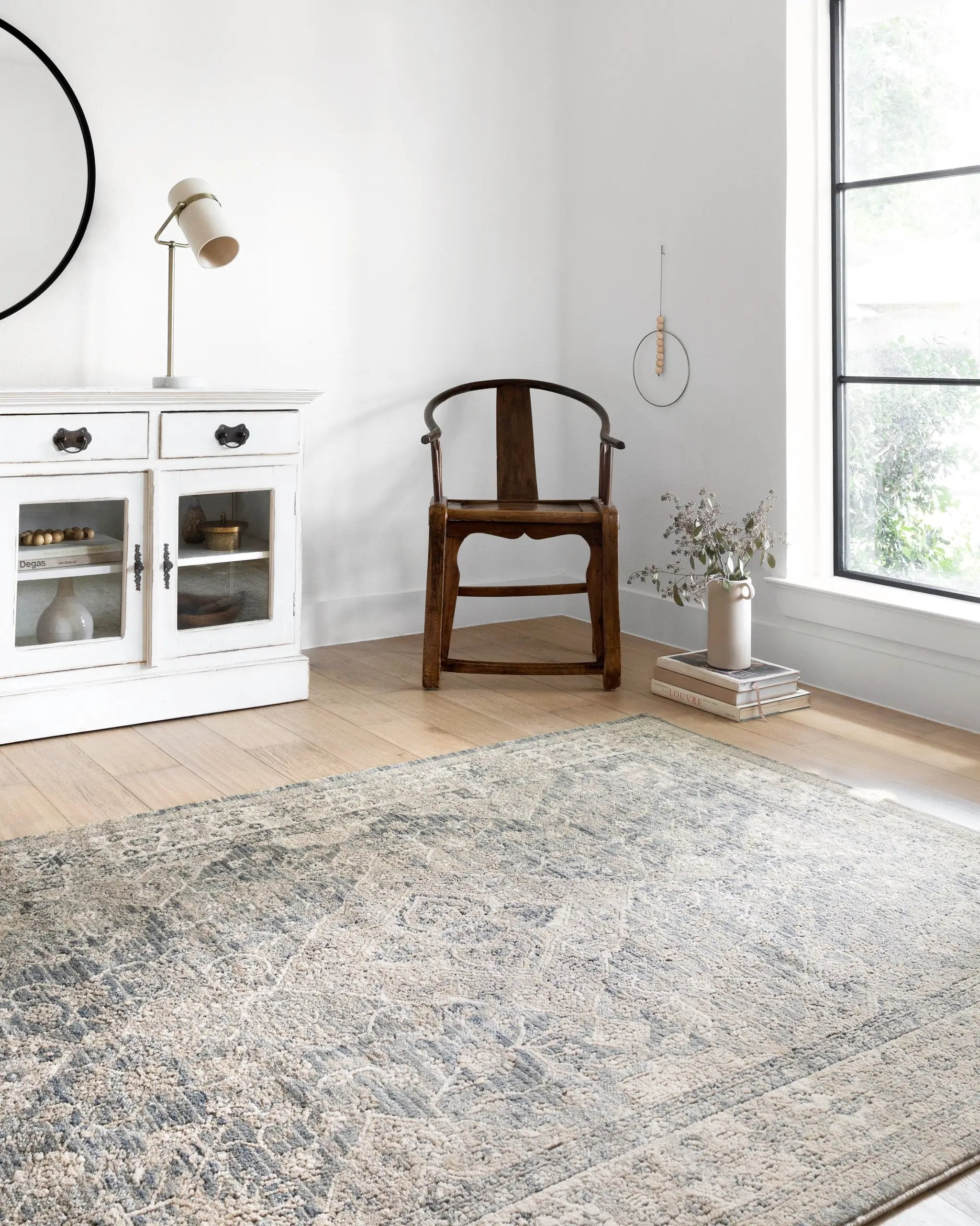Teagan TEA-04 Sky / Natural Area Rug by Loloi