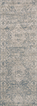 The Teagan TEA-04 Sky / Natural Area Rug brings breezy sky-blue and warm natural character and contemporary flair to your home in a power-loomed polypropylene and polyester area rug