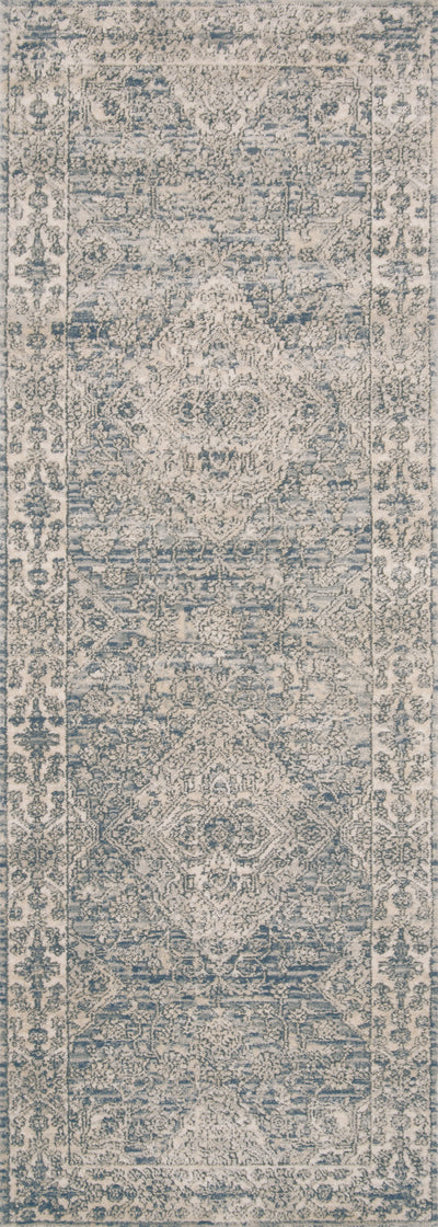 The Teagan TEA-04 Sky / Natural Area Rug brings breezy sky-blue and warm natural character and contemporary flair to your home in a power-loomed polypropylene and polyester area rug