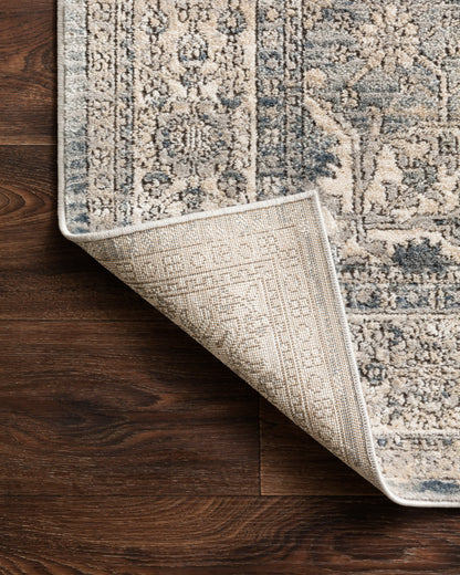 The Teagan TEA-04 Sky / Natural Area Rug brings breezy sky-blue and warm natural character and contemporary flair to your home in a power-loomed polypropylene and polyester area rug
