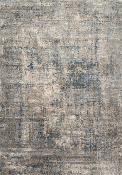 Finished in casual denim and cool slate tones with contemporary styling, the Teagan TEA-05 Denim / Slate Area Rug is a power-loomed polypropylene and polyester area rug for modern living
