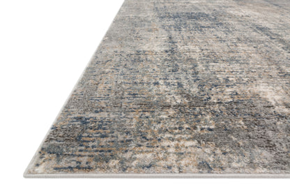 Finished in casual denim and cool slate tones with contemporary styling, the Teagan TEA-05 Denim / Slate Area Rug is a power-loomed polypropylene and polyester area rug for modern living
