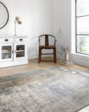 Finished in casual denim and cool slate tones with contemporary styling, the Teagan TEA-05 Denim / Slate Area Rug is a power-loomed polypropylene and polyester area rug for modern living