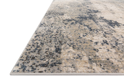 The Teagan TEA-07 Natural / Denim Area Rug highlights warm natural and casual denim tones and contemporary texture in a beautifully made power-loomed polypropylene and polyester area rug