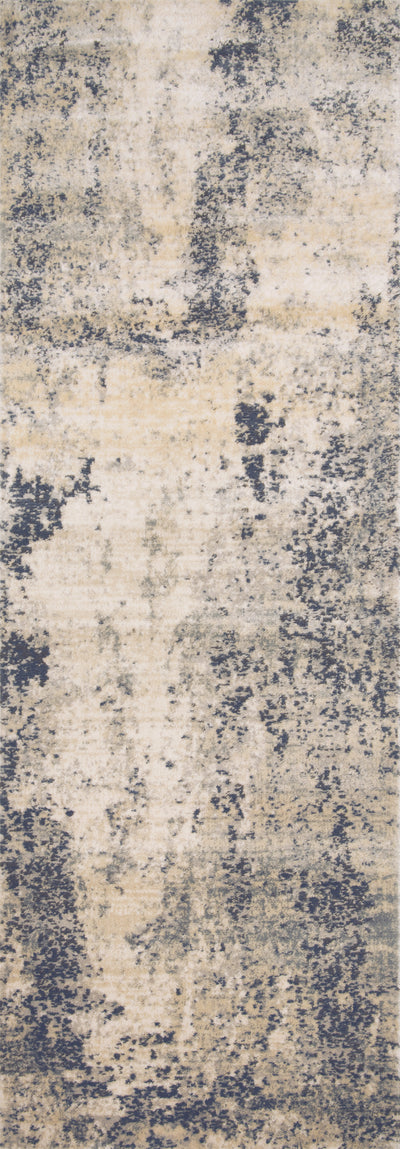 The Teagan TEA-07 Natural / Denim Area Rug highlights warm natural and casual denim tones and contemporary texture in a beautifully made power-loomed polypropylene and polyester area rug