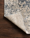 The Teagan TEA-07 Natural / Denim Area Rug highlights warm natural and casual denim tones and contemporary texture in a beautifully made power-loomed polypropylene and polyester area rug