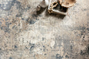 The Teagan TEA-07 Natural / Denim Area Rug highlights warm natural and casual denim tones and contemporary texture in a beautifully made power-loomed polypropylene and polyester area rug