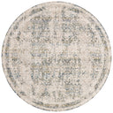 The Theia THE-01 Natural / Ocean Area Rug transforms any space with warm natural and serene ocean tones in a power-loomed polyester pile and rayon area rug