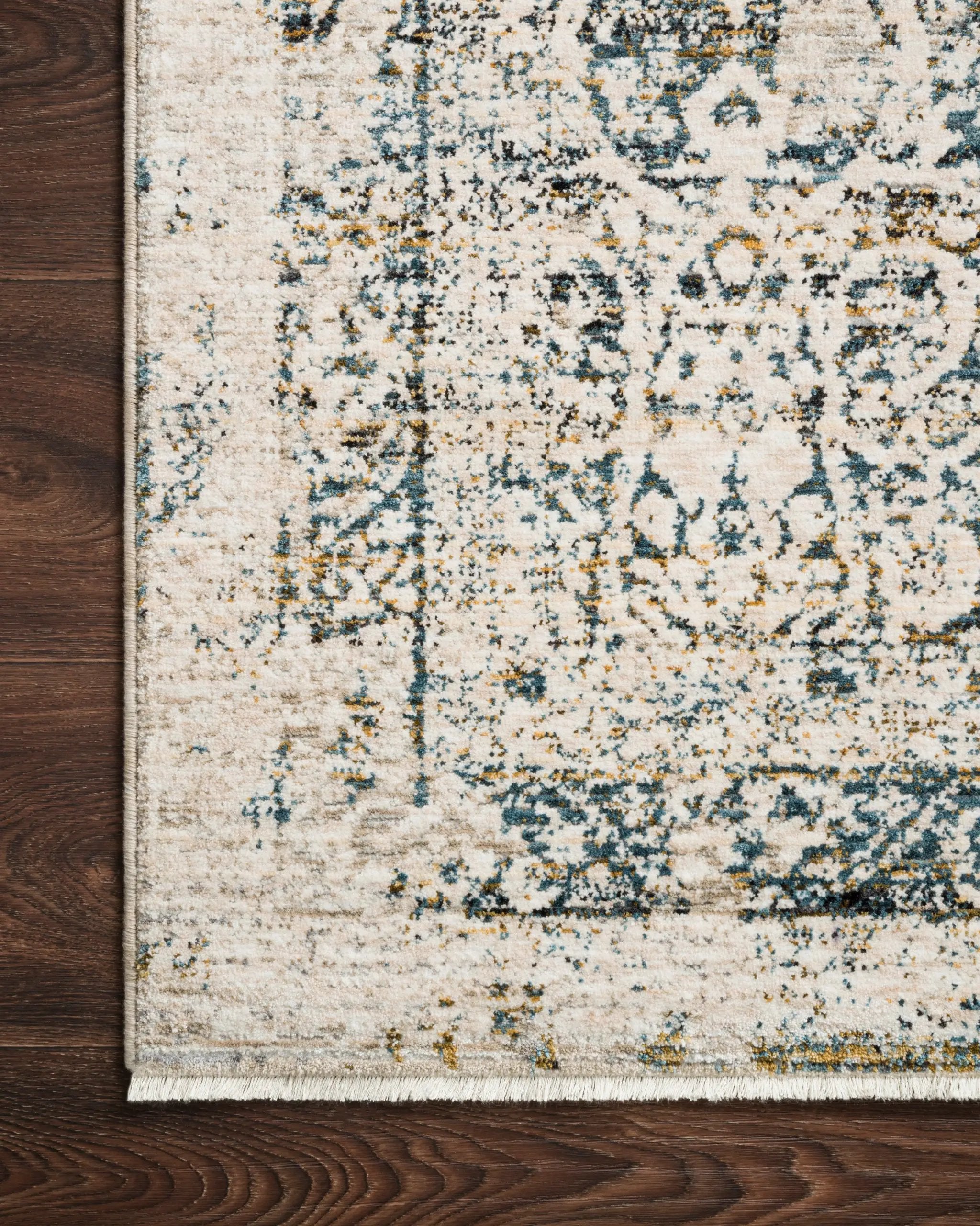 Theia THE-01 Natural / Ocean Area Rug by Loloi