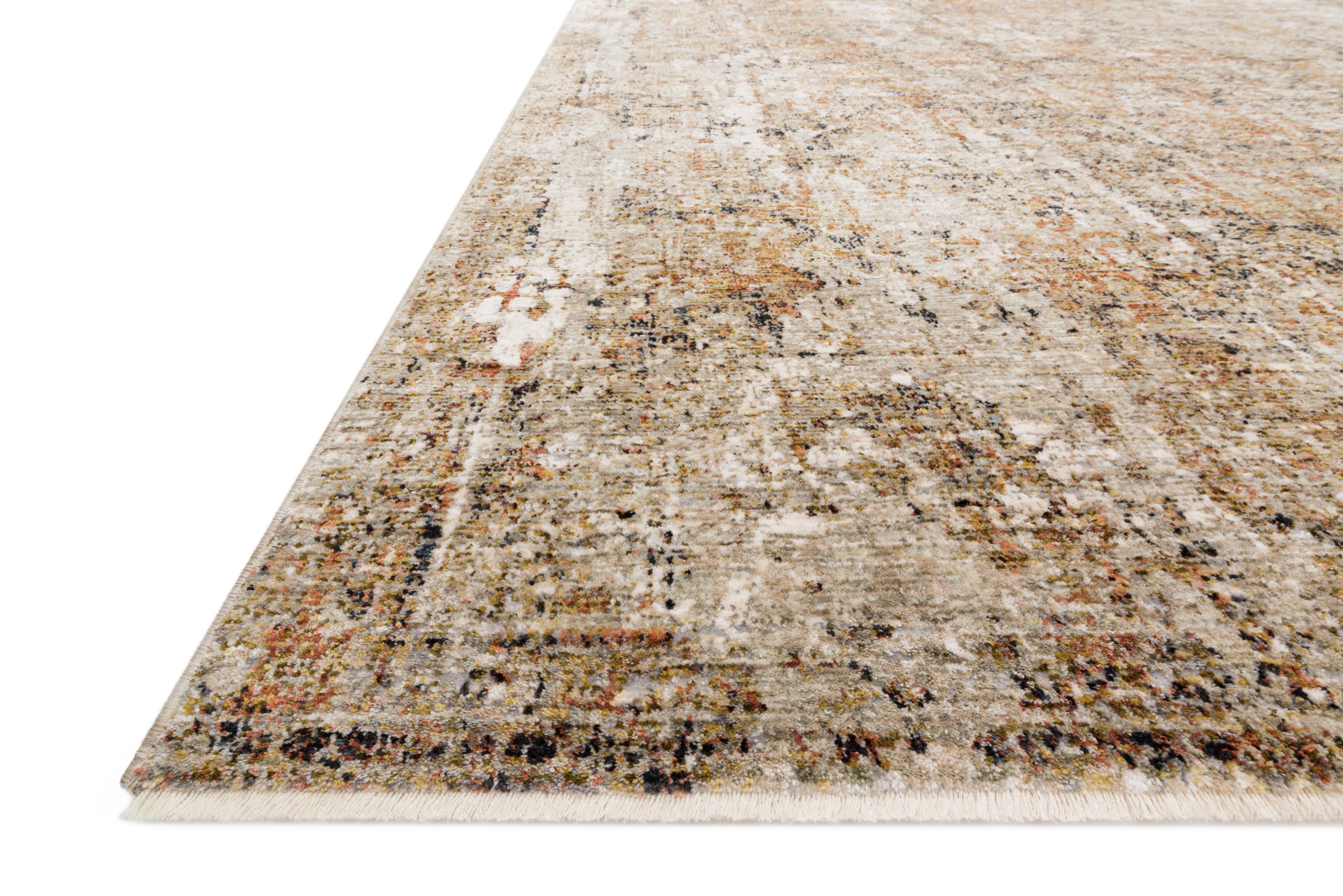 A power-loomed polyester pile and rayon area rug in versatile taupe and radiant gold tones, the Theia THE-02 Taupe / Gold Area Rug grounds your room beautifully